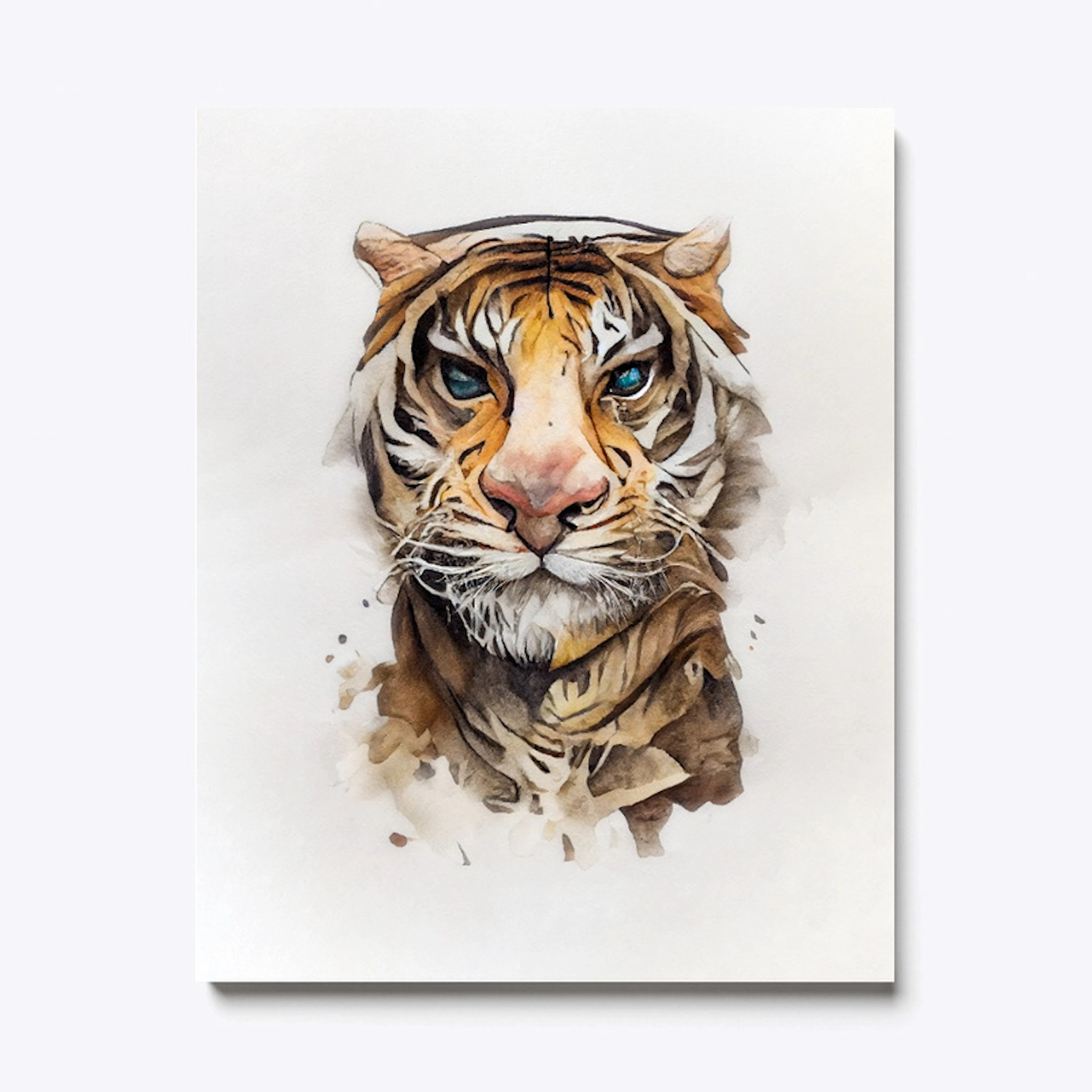 Majestic Watercolor Tiger