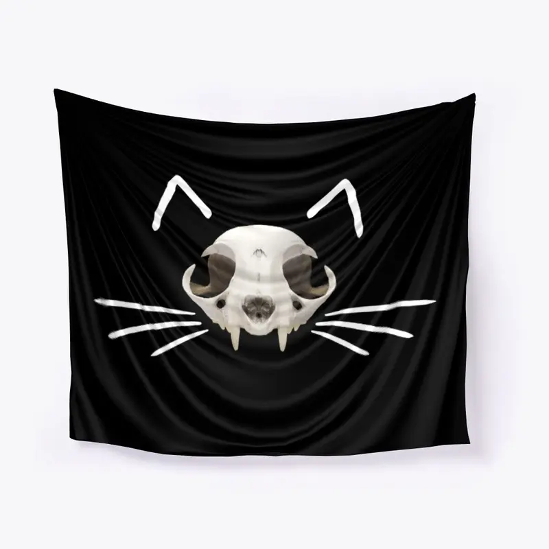 Swag Cat Skull, Ears and Whiskers