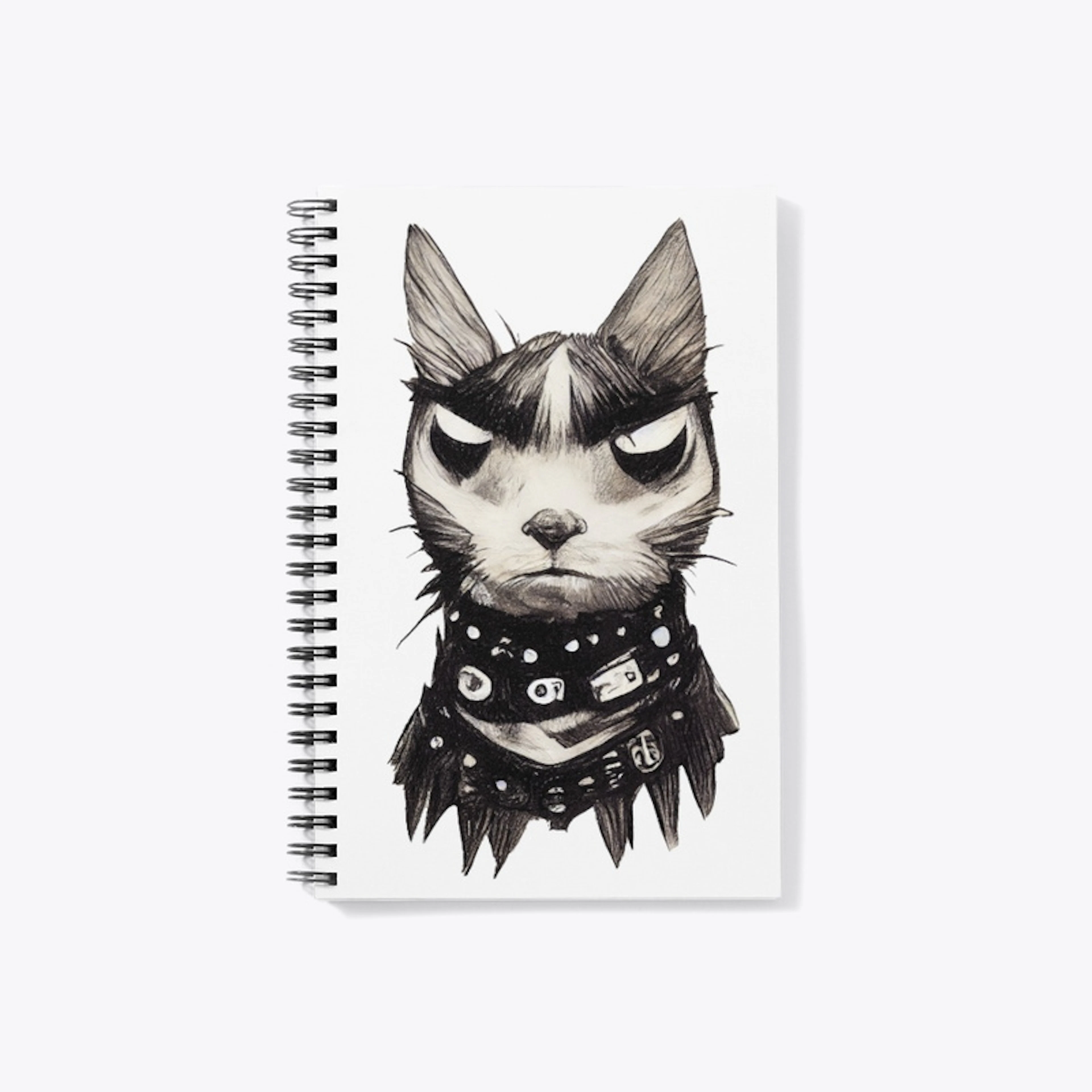 Coolest Punk Rock Cat Sketch 