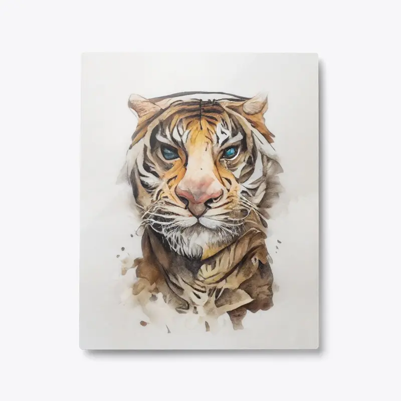 Majestic Watercolor Tiger